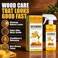 Rkrcl Beeswax Wood Polish Spray, Beeswax Essential Oil Wax, Deep Restore Furniture Cleaner for Cabinets, Hardwood Floors, Tables & All Wood Surfaces, Non-Greasy Formula (1) — image 5