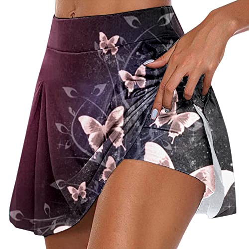 ZLBDYG Saias Poodle para mulheres, mulheres, uso diário, casual, treino, estampada, tênis, ioga, esp