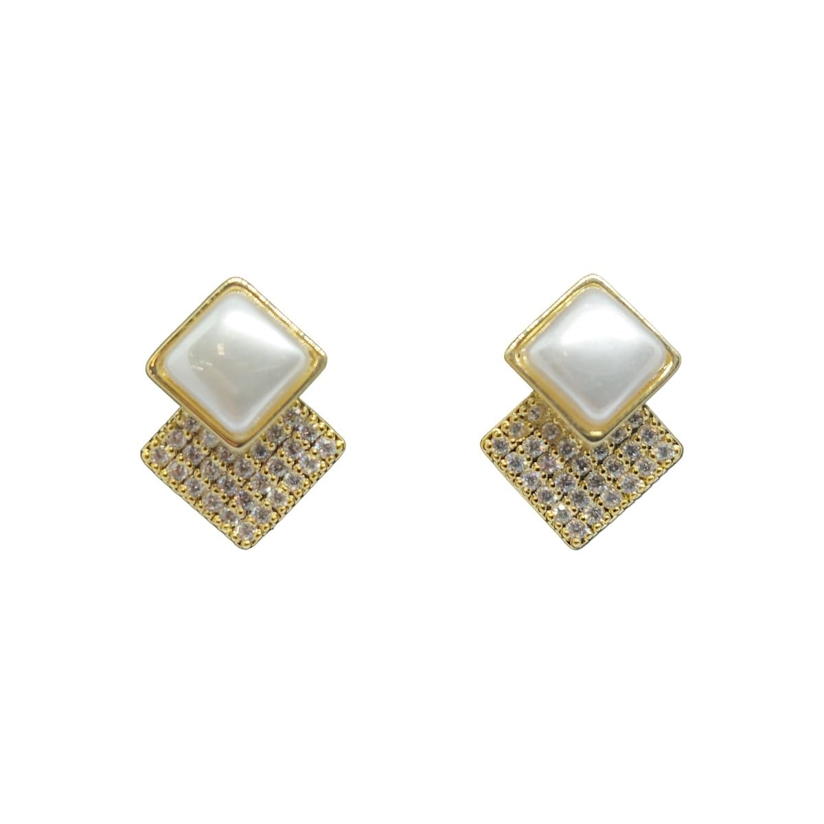 LA FLAMOR Premium Gold Plated Earrings | Trendy Stylish Studs for Work & Casual Wear | Korean Fashion Jewelry | Gifting for Women & Girls (B0DBDSPM6K) Amazon Price History, Amazon Price Tracker