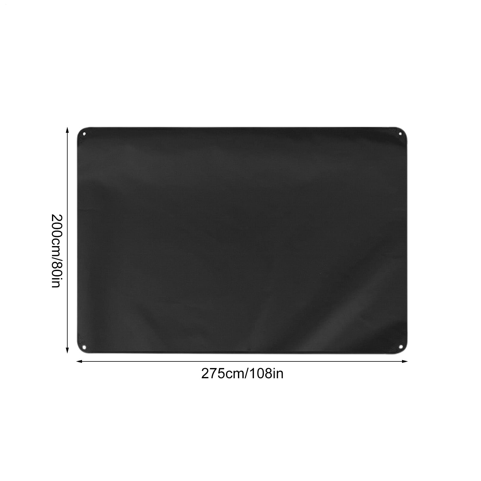 Dust Cover for Drums, Protective Drum Set Cover, Solid Fixed Design, Windproof Protection for Drums Keyboard Piano Violin Guitar, 108.27x78.74 Inches, Black Color, 1 Piece