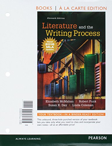 Literature and the Writing Process, MLA Update ... 0134703146 Book Cover