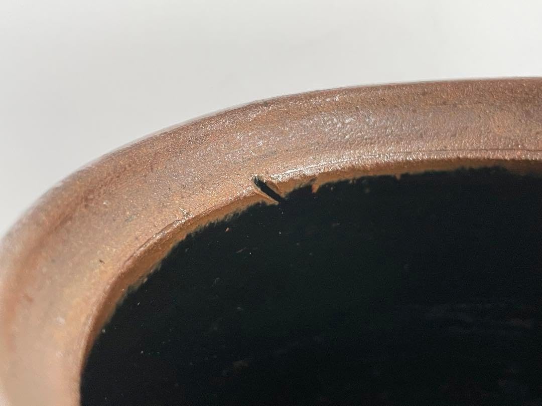 陶芸家 人間国宝 濱田庄司 浜田庄司 鉄釉 文打 水指 茶道具 箱