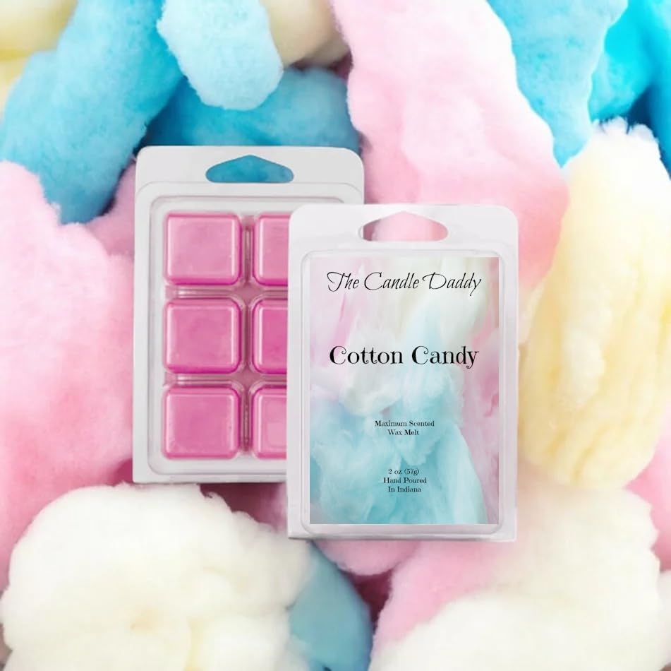 The Candle Daddy Cotton Candy Scented Wax Melts, 2 oz, 6 Cubes, Made in USA image 4