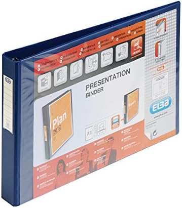 Elba Vision A4+ 25mm 4-Ring Binder - Black