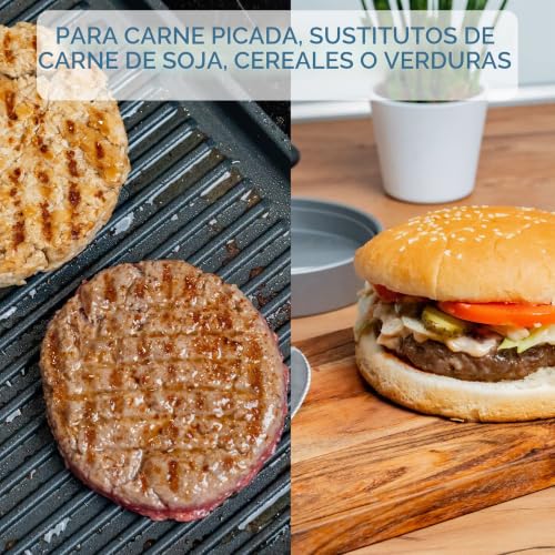 Miniatura 7 de Westmark Prensa Para Hamburguesas Con Extractor, Hamburger-Presse, Diámetro Interior 11,5 Cm, Plástico, Blanco Rojo, 62332260