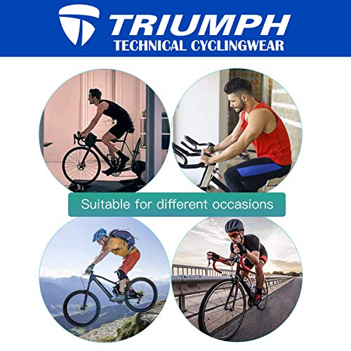 Image of Triumph Men's Cycling Shorts with Foam Padded. These Biking Half Pants are The Most Important Bikes Accessories for Boys /Men Cycling Enthusiasts. Dress Yourself with The Leader in Cycling Clothes