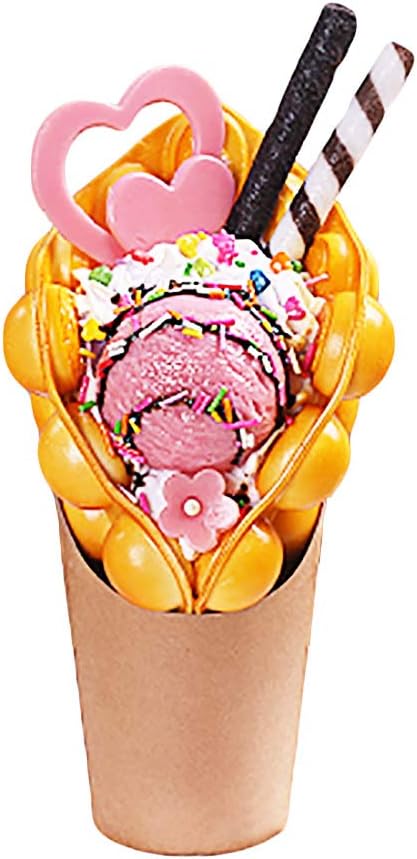 ALDKitchen Bubble Waffle Display | Artificial Bubble Waffle for Restaurants | Package Quantity 1 | Plant Product Type | Food Decoration (26)
