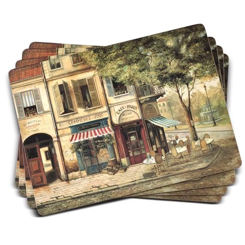 Pimpernel Parisian Scenes Collection Placemats & Coasters Set – (15.7