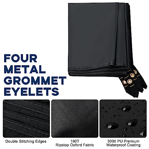 Camping Tent Footprint - 86'' x 31'', Waterproof Camping Tarp - Ultralight Tarp for Hiking, Backpacking, and Beach Use - Storage Bag Included