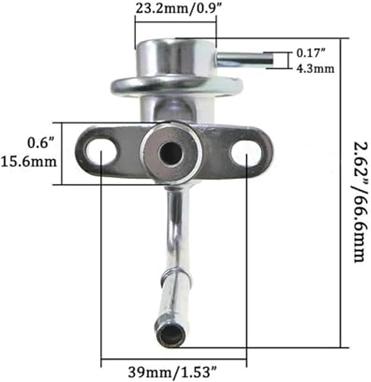 Fuel Injection Pressure Regulator, for Mitsubishi, for Lancer Evolution Evo 6 9 Mirage Colt 1.8 2.0 2.4 Cn9a Cp9a Ct9a 2002-2007 Md320749 Fuel Pressure Control Fuel Pressure Regulator