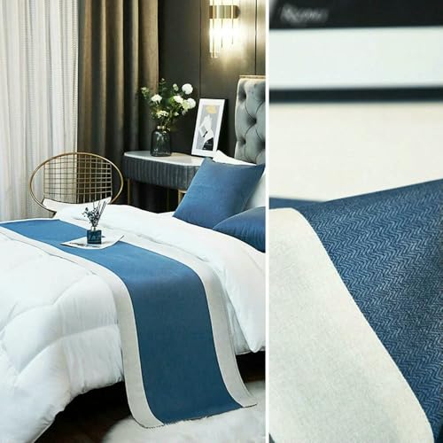 Chemin de lit lin pour protéger et embellir la literie d'hôtel - 7