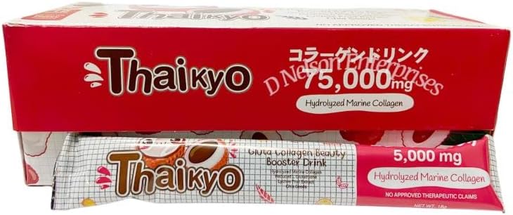 Aishi Thaikyo Gluta Collagen Beauty Booster Drink - Lychee, 15 Sachets
