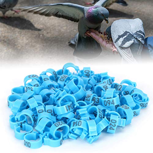 Faixas para pernas de codorna, 100 etiquetas de pássaros numeradas, faixas para pernas, 8 mm, identi