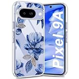 duomigesz Handyhülle für Google Pixel 9A Hülle 5G, Ultra Dünn Transparent Silikon Blumen Muster Handy Tasche Hülle, Bunt Motiv Pattern Clear Stoßfest Schutzhülle für Google Pixel 9A (C)