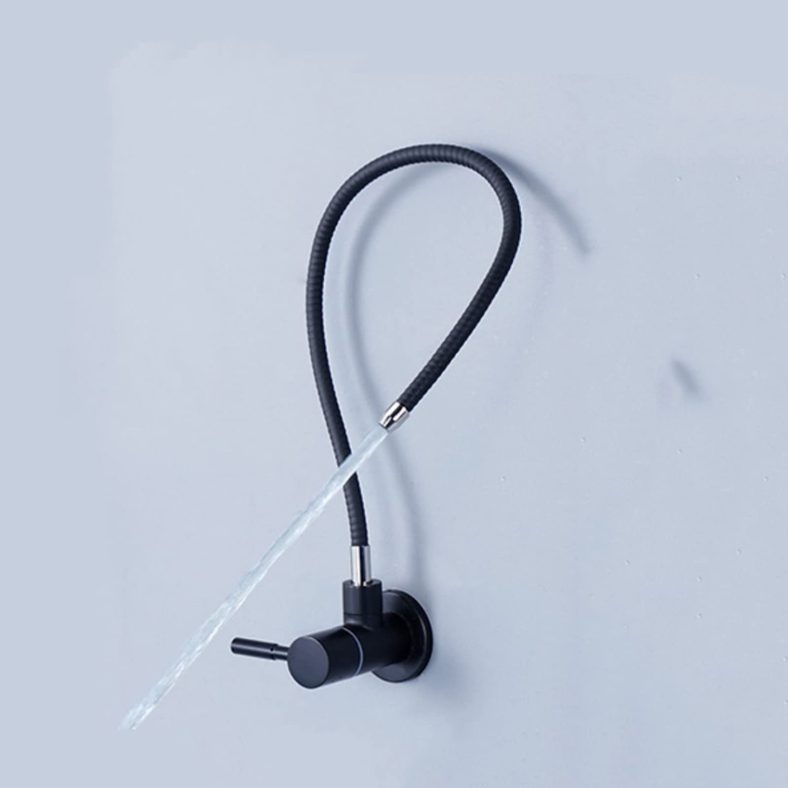 Grifo de Limpieza de Cocina, grifos de Filtro de Agua Negros con rotación de 360°, grifos de Fregadero de Cocina de ósmosis inversa de Montaje en Pared.