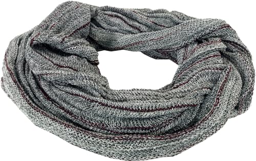 GURU SHOP Weicher Loop Schal/Stola, Magic Loopschal, Weste - Grau, Herren/Damen, Baumwolle