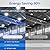 CINOTON 100W LED Canopy Lights 14000LM, Commercial LED Shop Lights 120Vac, Outdoor IP65 Waterproof High Bay for Garage Carport Warehouse Gas Station Ceiling, 5000K Daylight FCC-Listed 2 Pack