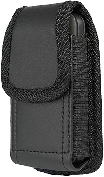 for Nokia 2760 & 2780 Flip/Nokia 2660 2720 V & 139 Flip Phone Case | Black Leather Wallet Pouch Holster with Belt Loop Clip Magnetic Closure Protection Carrying Case for Nokia & HMD Flip Phone
