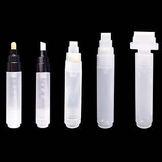 5 Pack Refillable Paint Pens Empty Acrylic Permanent Marker Fillable Blank Paint Pen Blank Marker Pens Paint Markers for Art Painting Crafts Kit(Large)