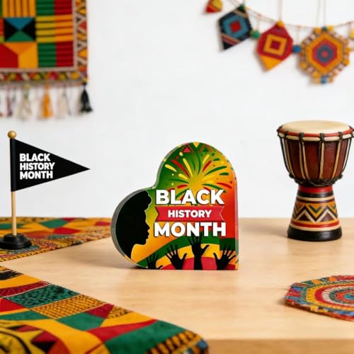 KYMY Black History Month Table Stand Sign, African American February