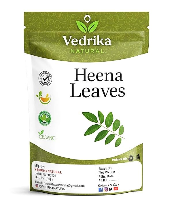VEDRIKA NATURAL- Mehandi Leafs 50 gm, Henna Mehandi Leaves Whole Natural Pure Henna Leaves Organic (FROM SOJAT RAJASTHAN)50GM-image-41