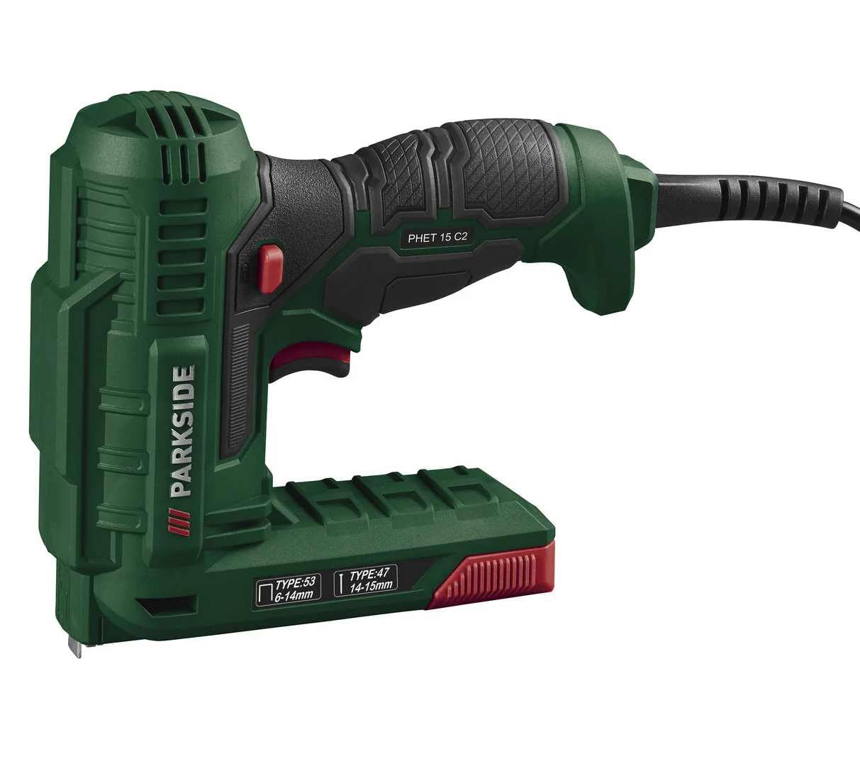 PARKSIDE® Hobby zszywacz elektryczny PHET 15, 70 W - automatyczny zszywacz elektryczny hobbystyczny - zszywacz - nowoczesny - zielony