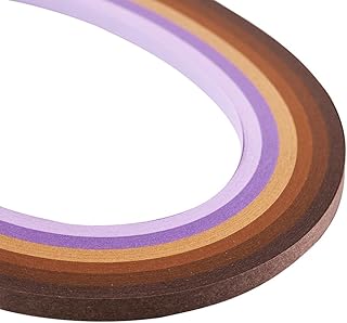 Craftdady 1200 tiras de papel de filigrana de 530 x 5 mm, color morado gradual para manualidades, decoración de fiestas