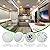 ULITECO RV Ceiling Light 12V, 4.5Inch RV Light Interior, Dimmable Puck Dome Lights for Motorhome Boat Trailer (Warm White 6Pack)