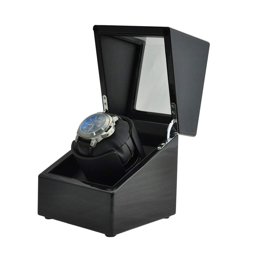 CGCSYZ Automatic Single Watch Winder Display Box Japan Motor 1 Mechanical Watch Winding Box Wooden Storage Case Organizer