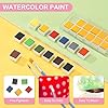 PATIKIL 12Pcs Watercolor Paint Refill, 4g Solid State Watercolor Paint Set for Art Crafts Painting Supplies, Black/White #2