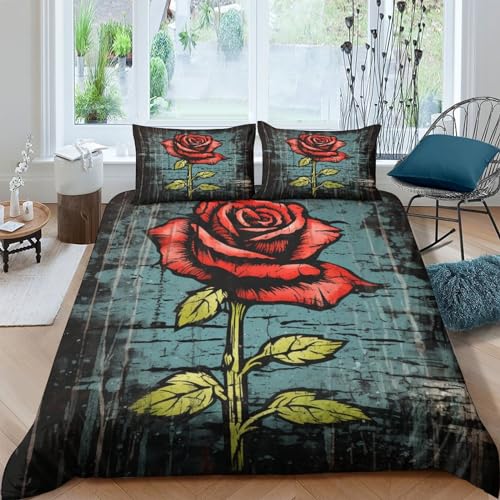 Housse de couette microfibre avec fermeture à glissière parure 3 pièces