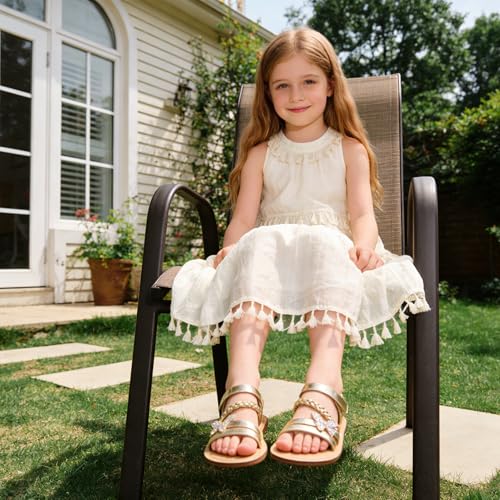 Image of GINFIVE Toddler Girls Sandals Girls Toddler Sandals Little Girls Kids Shoes