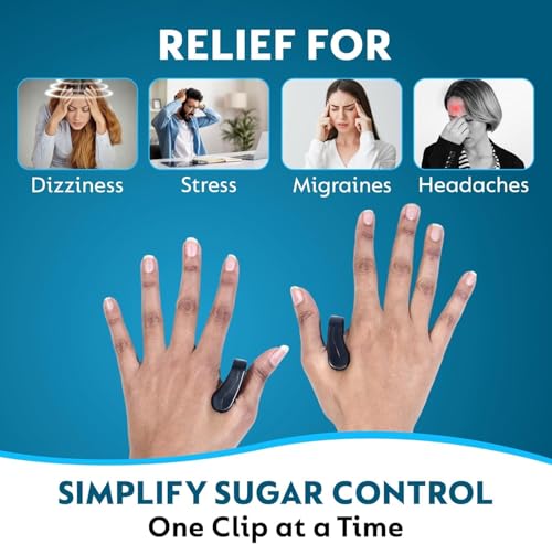 Image of HCN Acupressure Clip for Sugar Control, Diabetics | Headache Relief & Tension Relief | Wearable Hand Massager for Migraine, Arthritis | LI4 Acupressure Point Clip | (2 Clip) (Pack of 2)
