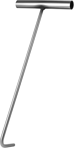 Herramienta de utilidad Gancho de tapa de boca de acero inoxidable Gancho T Herramienta de registro Ganchos de elevación de boca Ganchos de