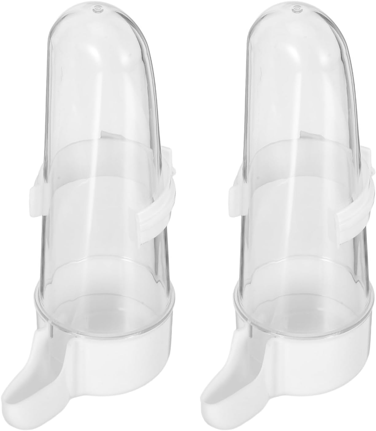 STOBAZA Automatic Bird Water Dispenser Abs Material 2pcs with Rain Protection and Easy Cleaning Structure for Parrots and Birds Suitable for Outdoor Aviaries and Pet Owners