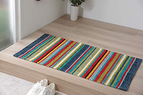 イケヒコ 玄関マット ジャガード織ラグマット マルチ 約50×85cm #2049739