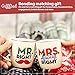 Tasses Couple Mr Right & Mrs Always Right - Céramique 380 Ml - Coffret Cadeau - Pour Mariage, Anniversaire, Saint-Valentin