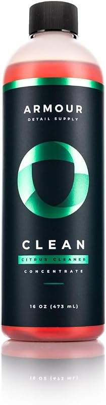 Armour Detail Supply CLEAN Limpador Automotivo Multiuso Concentrado com Óleo de Laranja, Alta Espuma, para Interior e Exterior, 473 mL