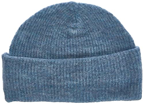Vero Moda Accessories Damen VMLEFILE Short NOOS Beanie-Mütze, Dusty Blue/Detail:Melange, ONE Size Cover