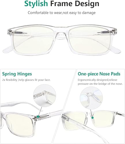 Miniatura 3 de Eyekepper - Lentes de lectura para computadora, con filtro de luz azul, lentes para leer, bloquea el deslumbramiento, para hombres y mujeres