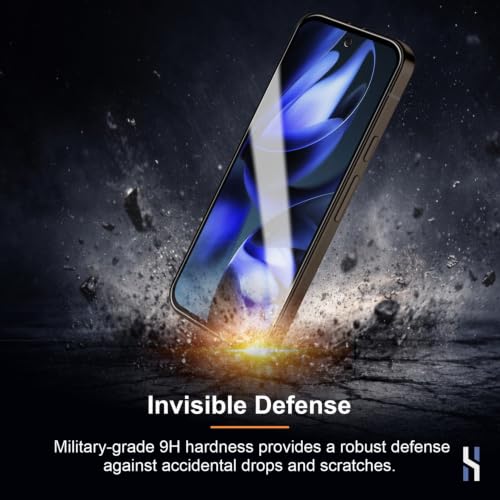 Image of Tempered Glass for Google Pixel 9A Military Grade 9H Screen Guard, Anti-Scratch, Shatterproof, Edge-to-Edge Full Coverage - Black Border