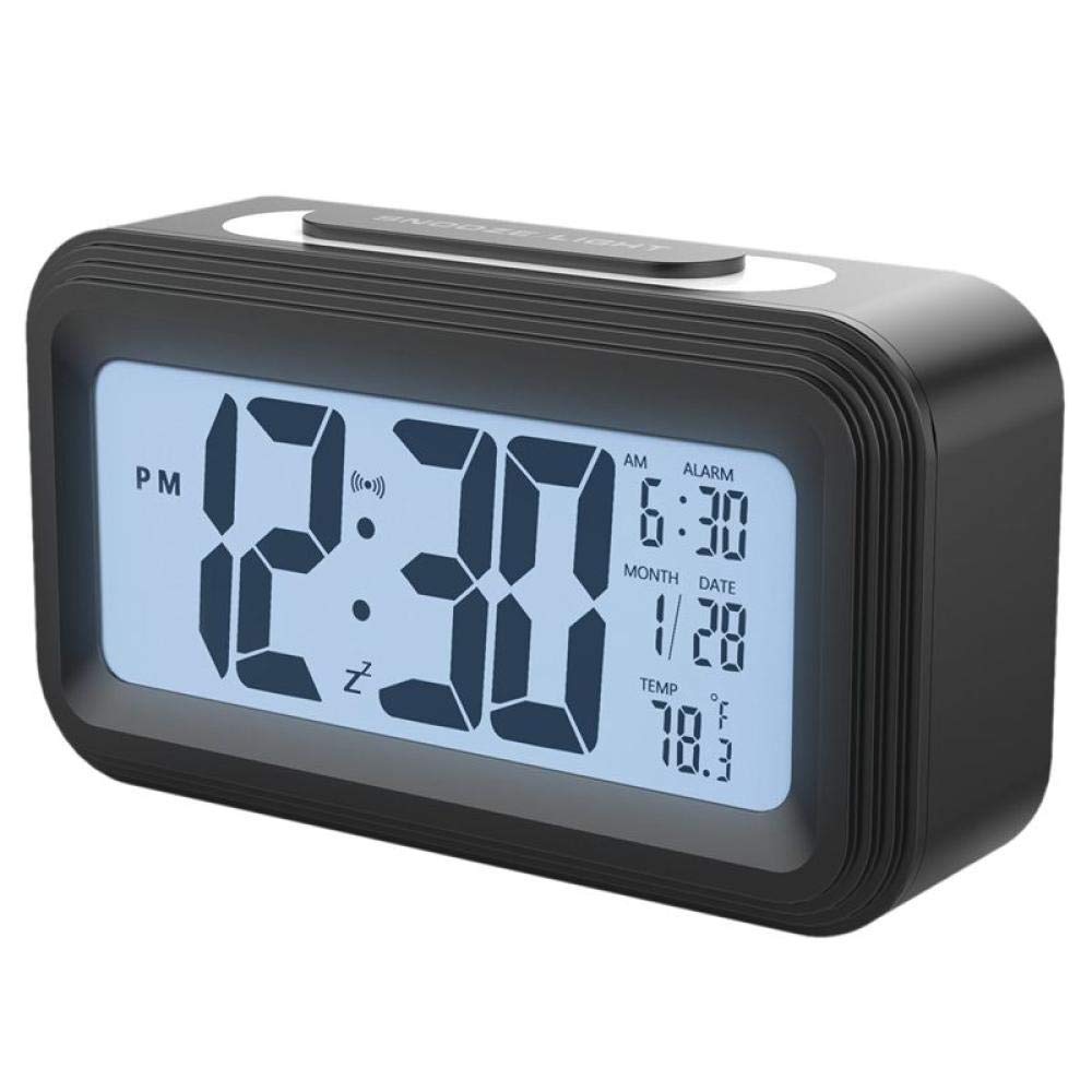 Réveil numérique LCD à piles idéal pour la table de chevet et les voyages en famille