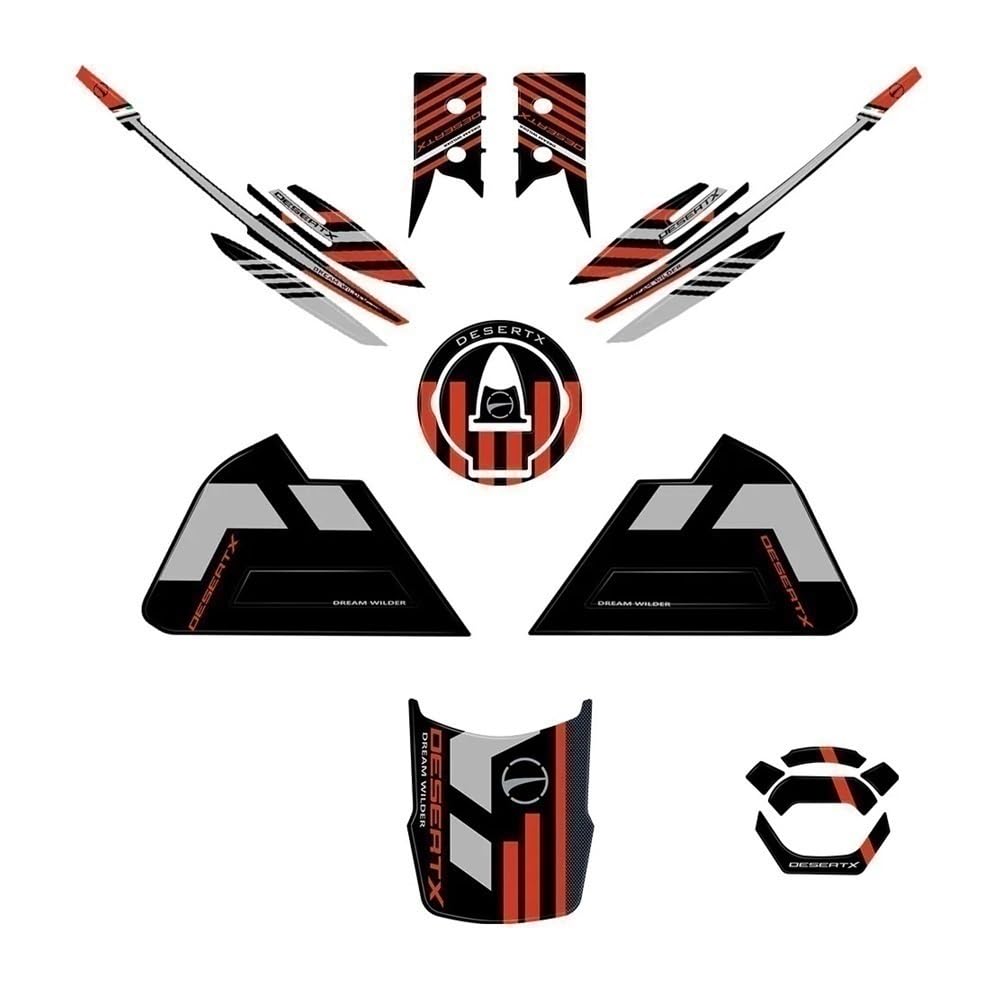 for Du&Cati DesertX Desert X RR22 2023 Tank Pad Motorcycle Sticker Tank Pad Protection Kit Motorcycle Tank Pad