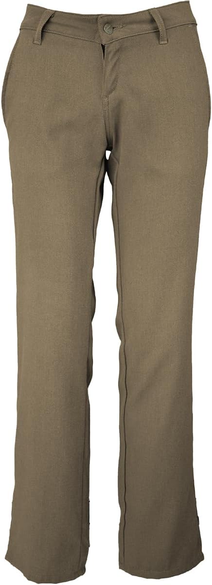 Lapco FR L-PTCFR5 Ladies Uniform Pant, 5oz TecaSafe One Inherent, 6 Regular, Khaki