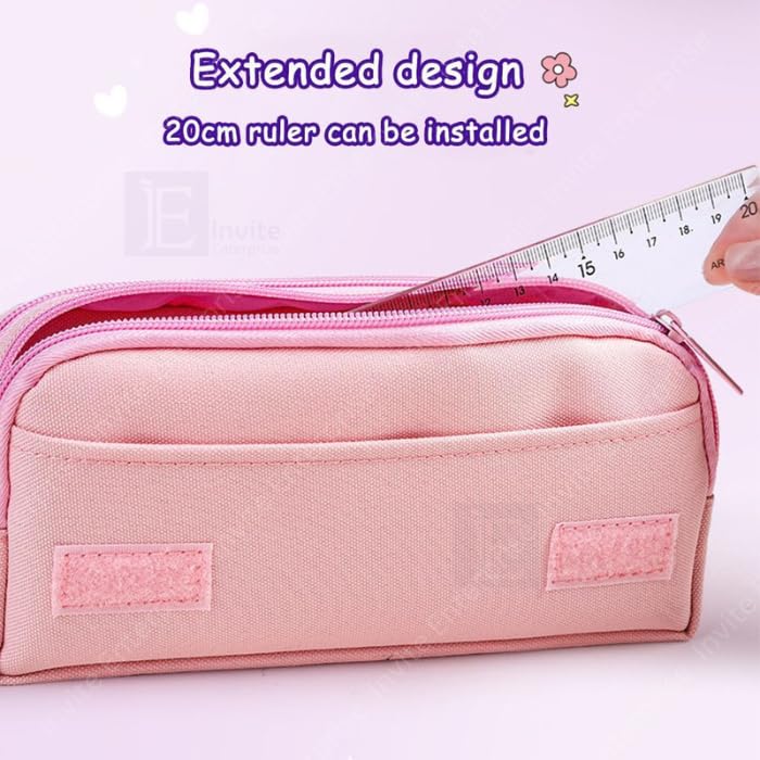 Image of Invite Enterprise Cartoon Theme Pencil Case - 3D EVA Pencil Case Pouch, Multipurpose Zipper Pencil Case for Kids, Pen and Pencil Bag for School Kids, Girls, Stationery Storage Box (Dear)