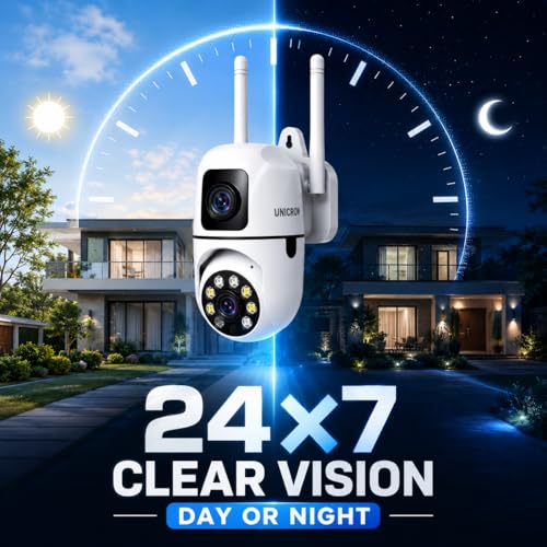 Image of UNICRON CCTV Camera for Home Security Outdoor & Indoor, Wireless WiFi 360