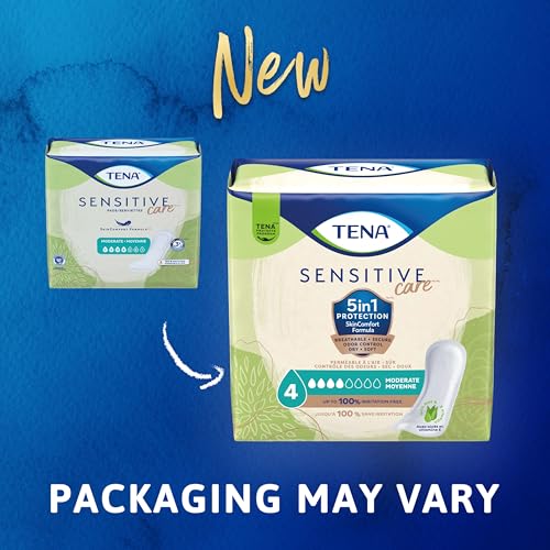 Image of Tena Sensitive Adult Bladder Control Pads, Female Pads, 12 in, 180 ct | Made for sensitive skin, these bladder control pads help keep your skin irritation and leak free for comfort and security
