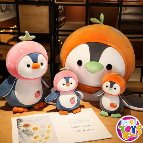 Image of Fruit Penguin Orange - Soft Plush Stuffed Toy for Kids & Girlfriend, Soft Toy for Kids - Birthday Gift for Girls, Plush Toy Big Cuddly Hugging Bear, Gifts for Valentine's Day