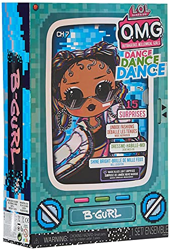 LOL Surprise OMG Dance Dance Dance B-Gurl Fashionpuppe mit 15 Überraschungen, Designer-Kleidung, Schwarzlichtlampe… – Bild 4