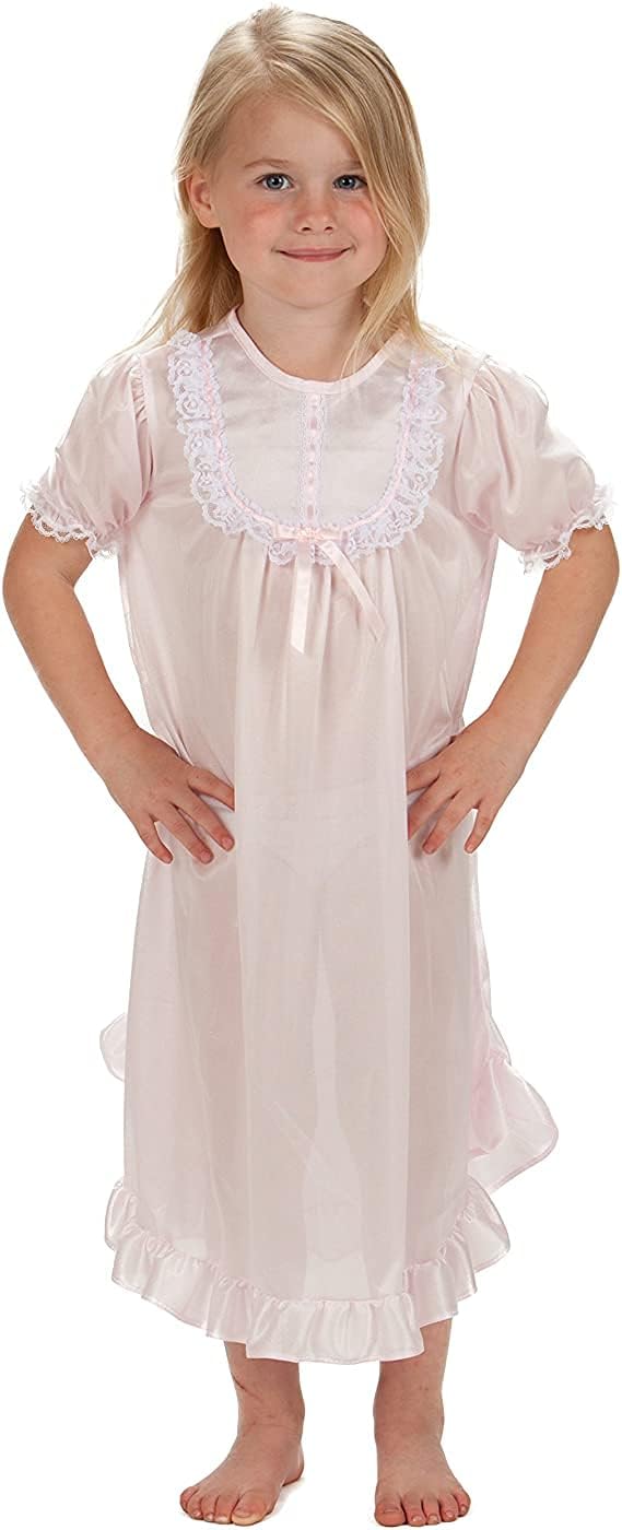 Laura Dare Little Girls Short Sleeve PJ Nightgown